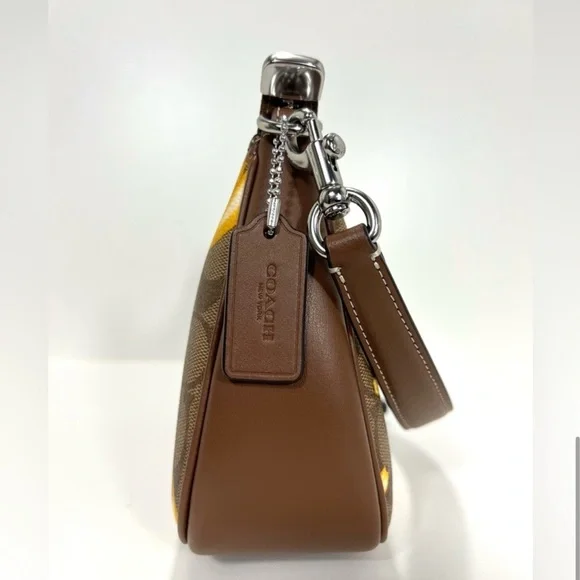 COACH Banana Brown Nolita In Signature Print - Picture 6 of 10